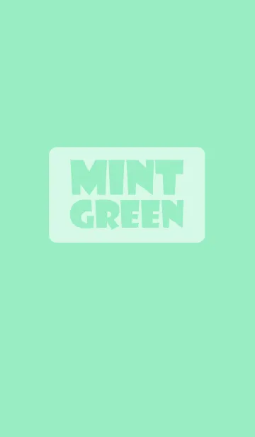 [LINE着せ替え] Simple mint green theme (jp)の画像1