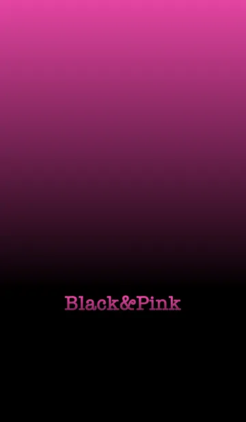 [LINE着せ替え] シンプル ピンクと黒 ロゴ無し No.6-3の画像1