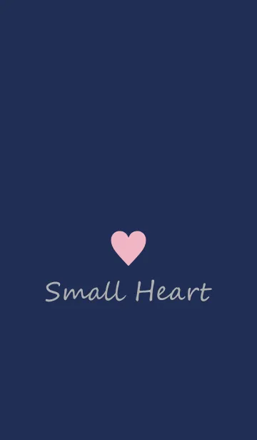 [LINE着せ替え] Small Heart *Navy+Pink 5*の画像1