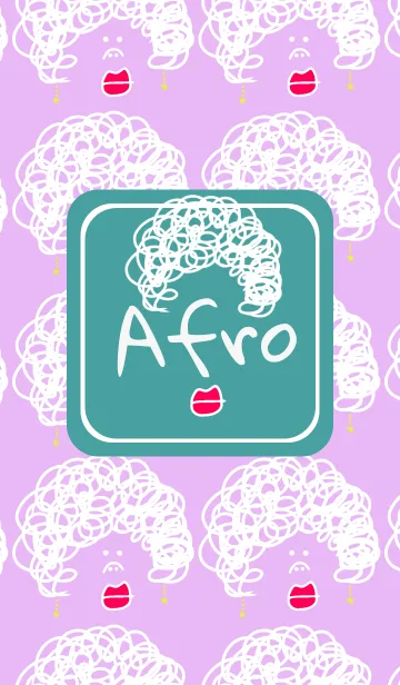 [LINE着せ替え] Curly Afro Hair PINKの画像1