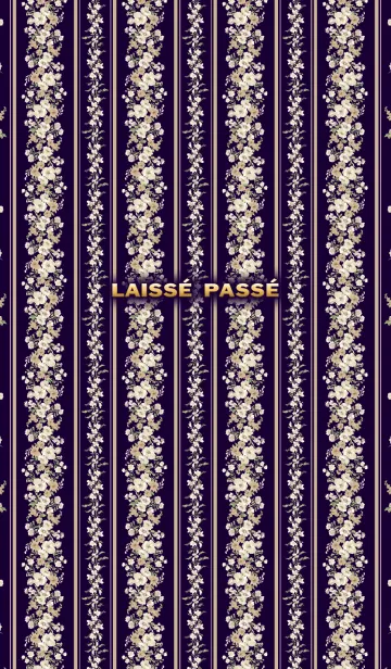 [LINE着せ替え] LAISSE PASSE -Flower Stripe-の画像1