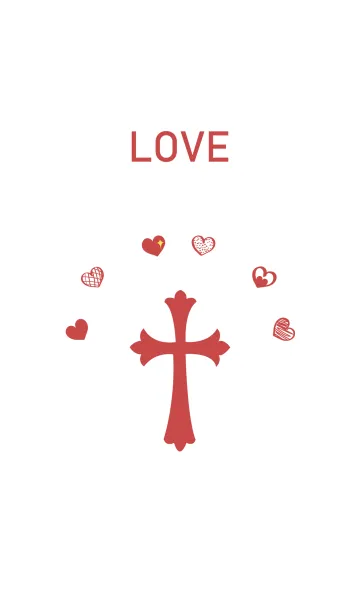 [LINE着せ替え] クロス - ラブの画像1