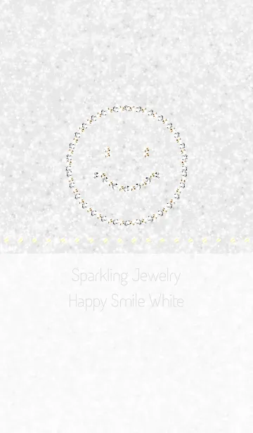 [LINE着せ替え] Sparkling Jewelry Happy Smile Whiteの画像1