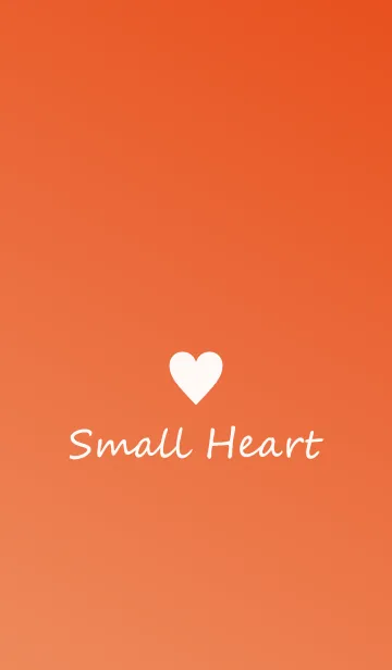 [LINE着せ替え] Small Heart *Orange Gradation*の画像1