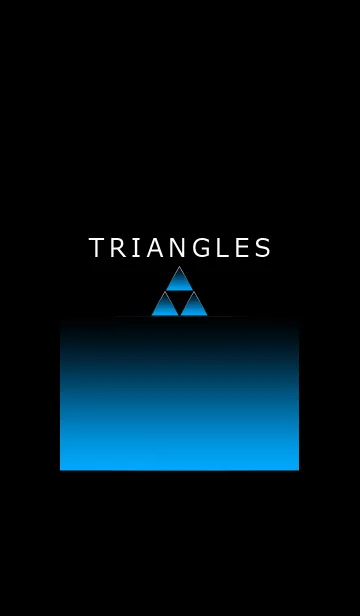 [LINE着せ替え] TRIANGLES SKYBLUE LIGHTの画像1