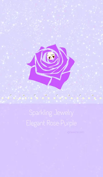 [LINE着せ替え] Sparkling Jewelry Elegant Rose Purpleの画像1