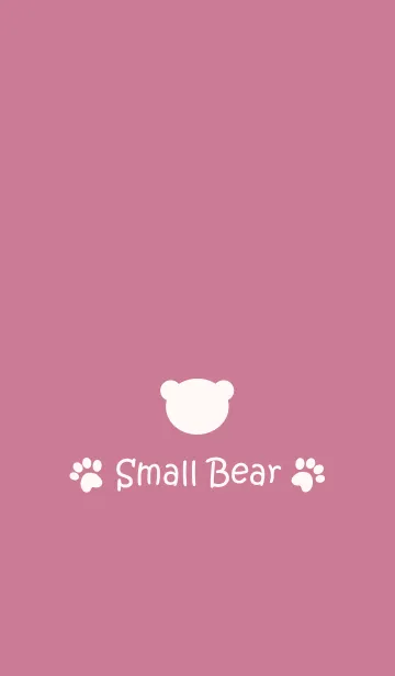 [LINE着せ替え] Small Bear *MILDPINK*の画像1