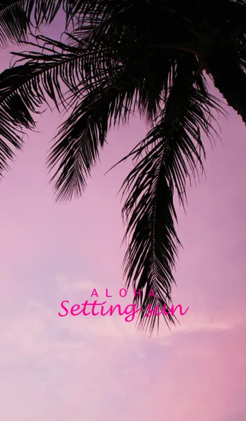 [LINE着せ替え] ALOHA -Setting sun- 2.の画像1