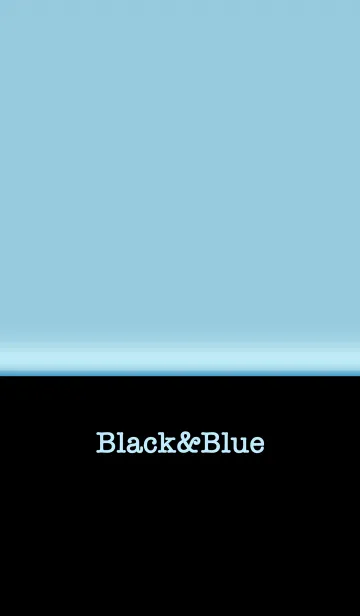 [LINE着せ替え] シンプル 青と黒 ロゴ無し No.6-4の画像1