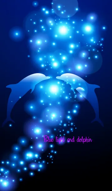 [LINE着せ替え] Blue light and dolphin 5.の画像1