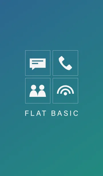 [LINE着せ替え] Flat Basicの画像1