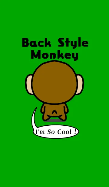 [LINE着せ替え] Back Style Monkeyの画像1