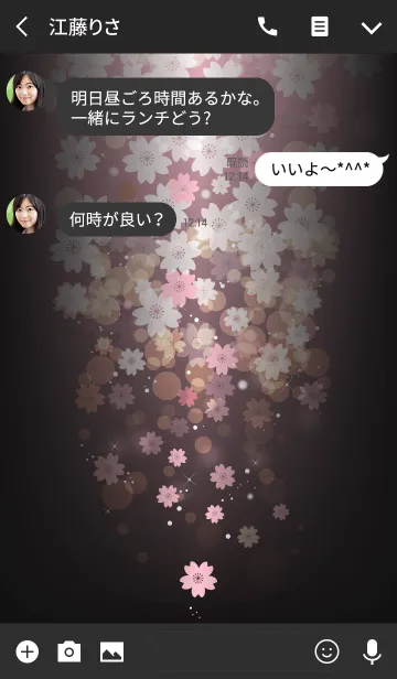 [LINE着せ替え] 散ル桜-乙女桜-の画像3
