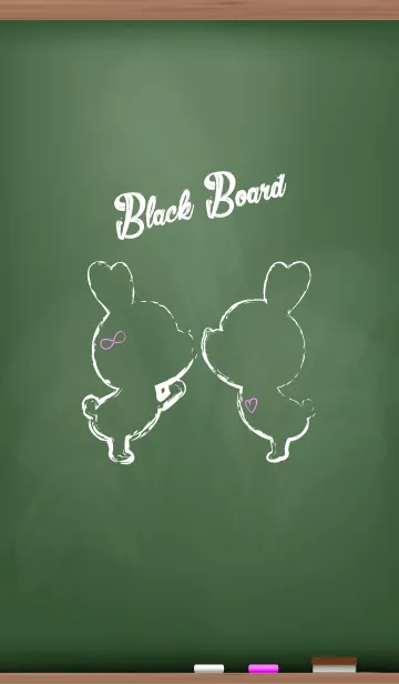 [LINE着せ替え] Black Board Love Version 2の画像1
