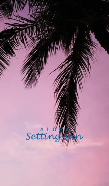 [LINE着せ替え] ALOHA -Setting sun- 3.の画像1