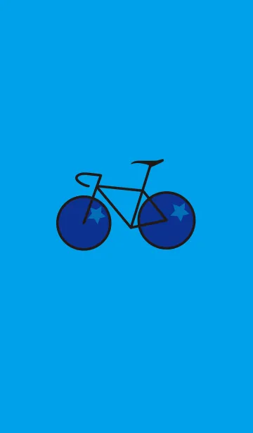 [LINE着せ替え] ロードバイク（青)(ブルーベリー）の画像1