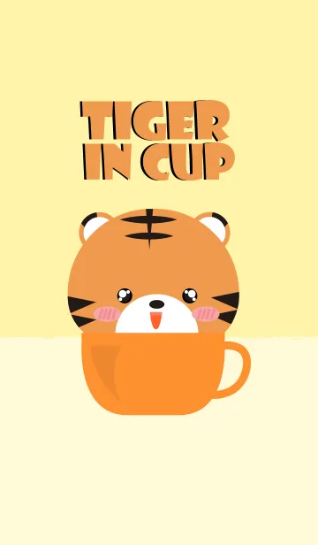 [LINE着せ替え] Tiger in Cup Theme (jp)の画像1