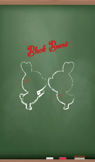 [LINE着せ替え] Black Board Love Version 3.の画像1