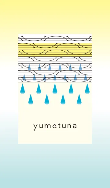 [LINE着せ替え] yumetuna - しずくのテンポ -の画像1