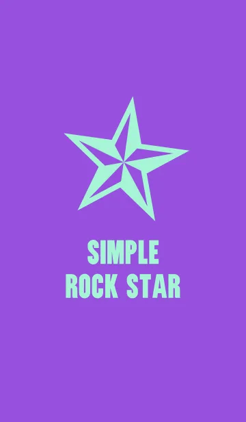[LINE着せ替え] シンプル ロック スター 7の画像1