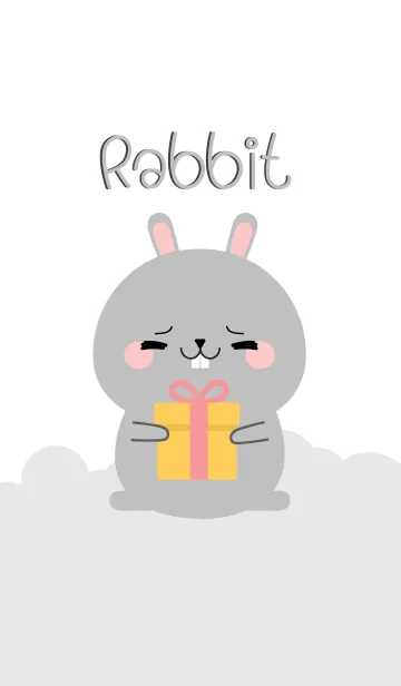 [LINE着せ替え] I Love Lovely Gray Rabbit (jp)の画像1