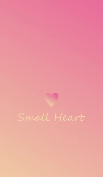 [LINE着せ替え] Small Heart *Peach 2*の画像1