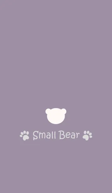 [LINE着せ替え] Small Bear *SMOKYPURPLE 2*の画像1