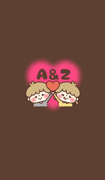 [LINE着せ替え] カップルイニシャル♡着せかえ A＆Zの画像1