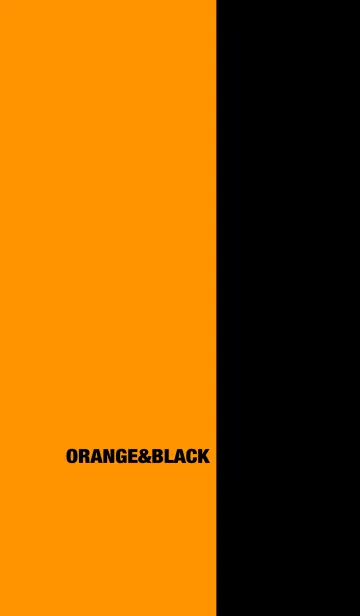 [LINE着せ替え] シンプル オレンジと黒 ロゴ無し No.7の画像1