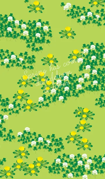 [LINE着せ替え] Spring has come！(dandelion＆clover)の画像1