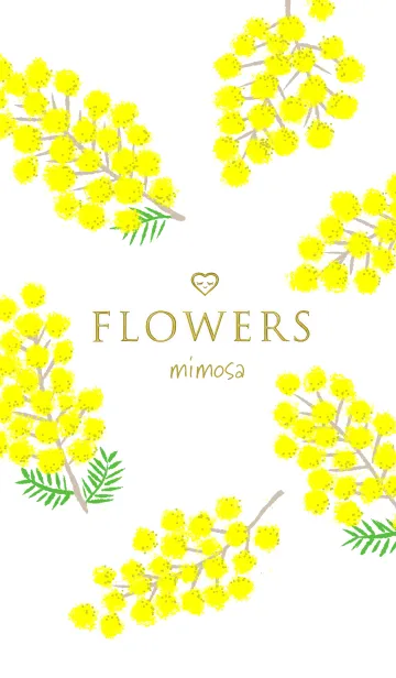 [LINE着せ替え] Flowers・ミモザの画像1