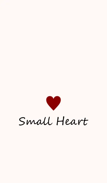 [LINE着せ替え] Small Heart *DarkRed 2*の画像1