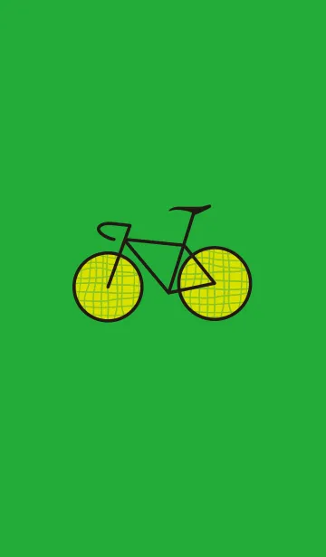 [LINE着せ替え] ロードバイク（緑)(メロン）の画像1