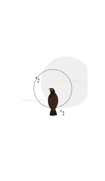 [LINE着せ替え] Simple bird lifeの画像1