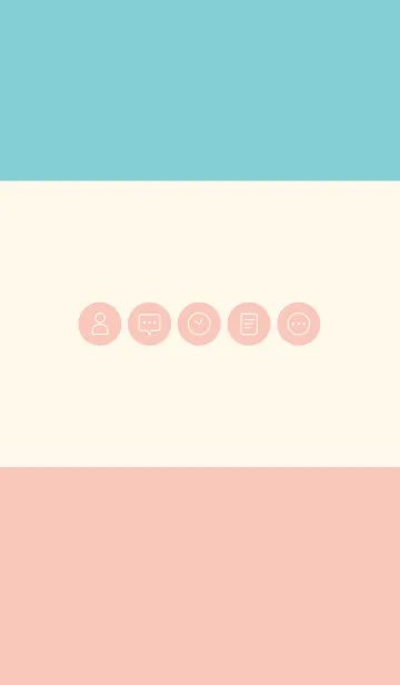 [LINE着せ替え] シンプル（ピンク グリーン)V.170の画像1