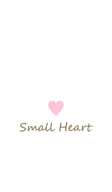 [LINE着せ替え] Small Heart *PINK+BROWN 2*の画像1