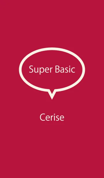 [LINE着せ替え] Super Basic Ceriseの画像1