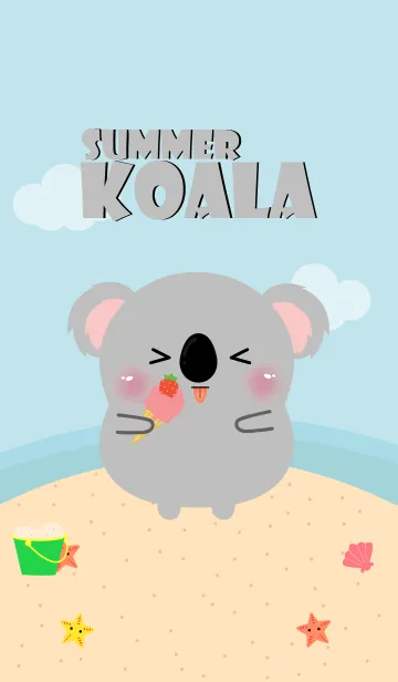 [LINE着せ替え] Summer Koala Dukdik Theme (jp)の画像1