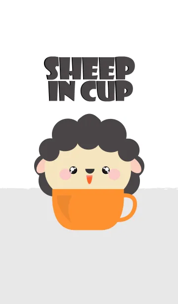 [LINE着せ替え] Black Sheep in Cup Theme (jp)の画像1