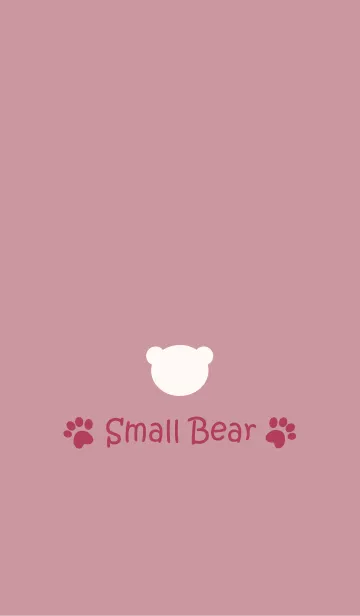 [LINE着せ替え] Small Bear *SMOKYPINK 2*の画像1