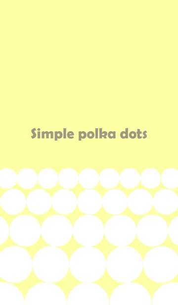 [LINE着せ替え] simple polka dots(yellow)の画像1