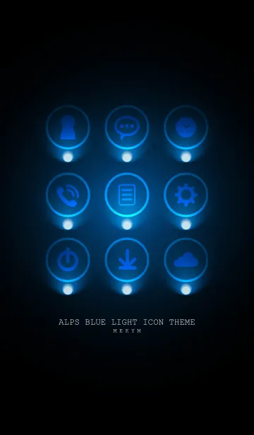 [LINE着せ替え] ALPS BLUE LIGHT ICON THEME 2の画像1