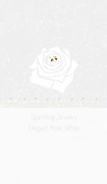 [LINE着せ替え] Sparkling Jewelry Elegant Rose Whiteの画像1