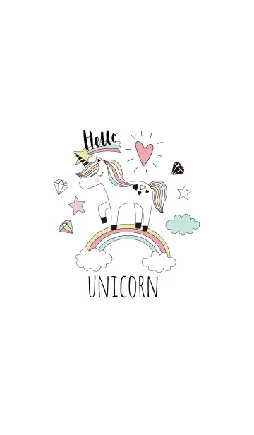 [LINE着せ替え] HELLO UNICORN #1 JPの画像1