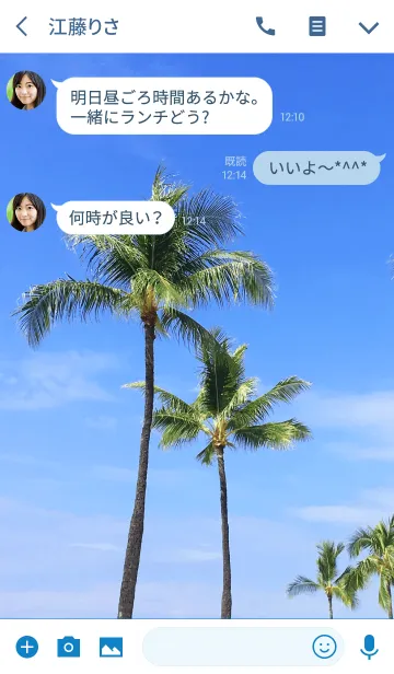 [LINE着せ替え] ALOHA -Day Sky- 3.の画像3