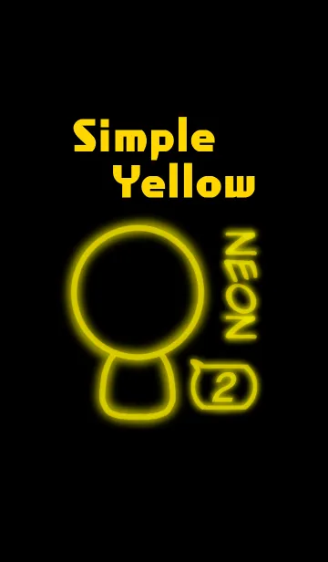 [LINE着せ替え] Simple Yellow 2の画像1
