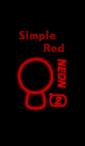 [LINE着せ替え] Simple Red 2の画像1