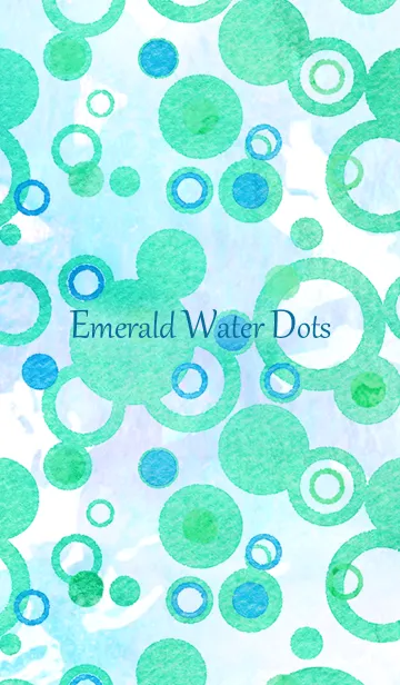 [LINE着せ替え] Emerald Water Dotsの画像1