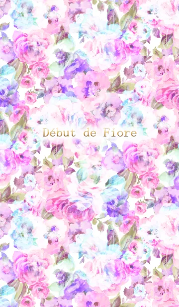 [LINE着せ替え] Debut de Fiore -Flower Lace-の画像1