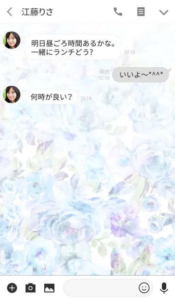 [LINE着せ替え] Debut de Fiore -Flower Lace-の画像3